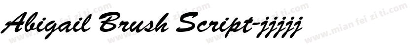Abigail Brush Script字体转换